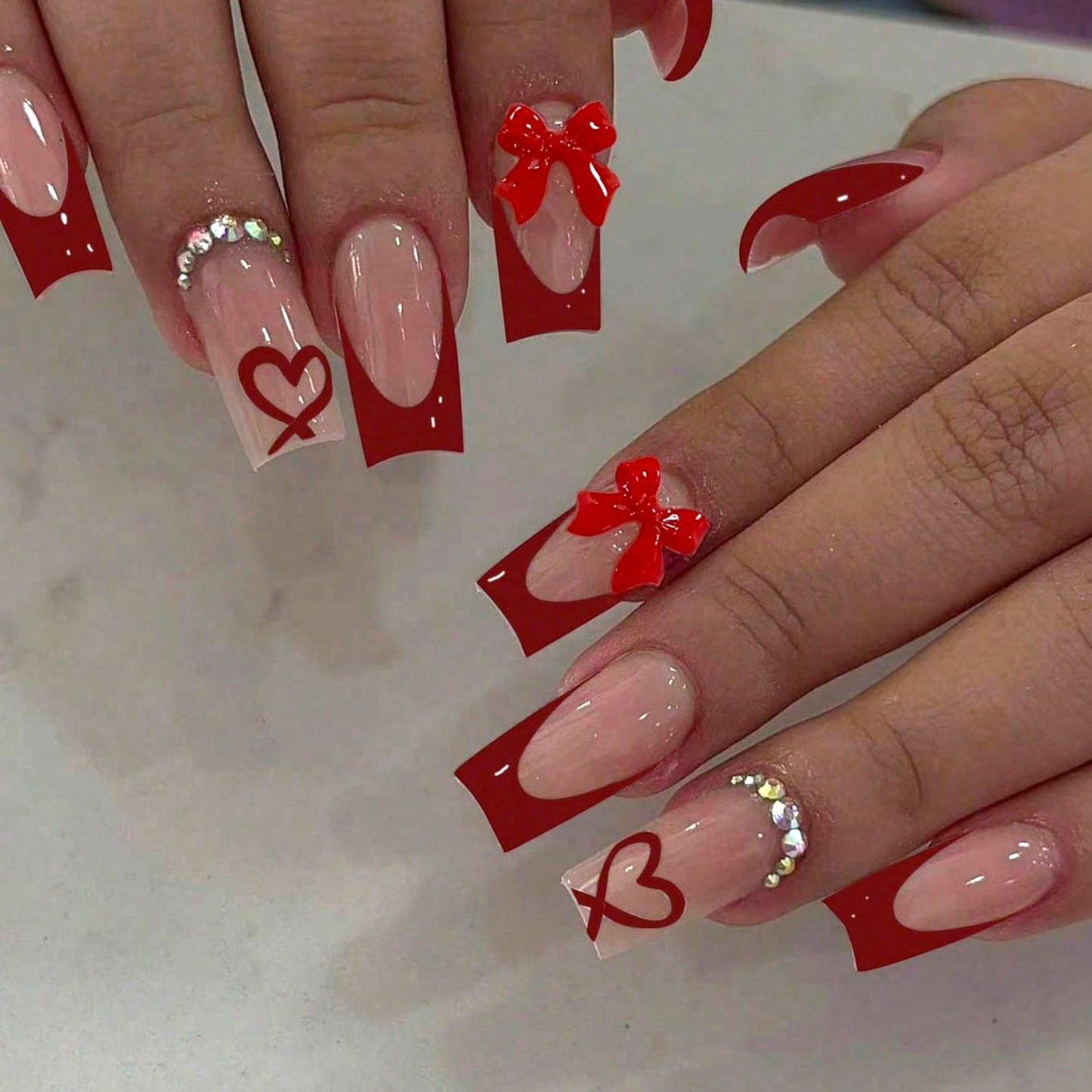 Ruby Frost Nails