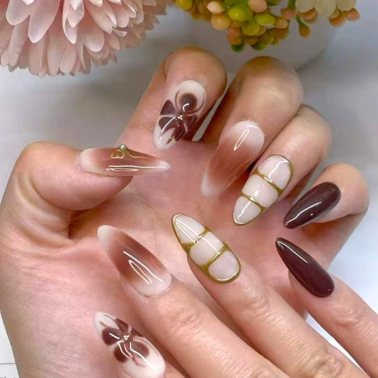 Mocha Luxe Nails
