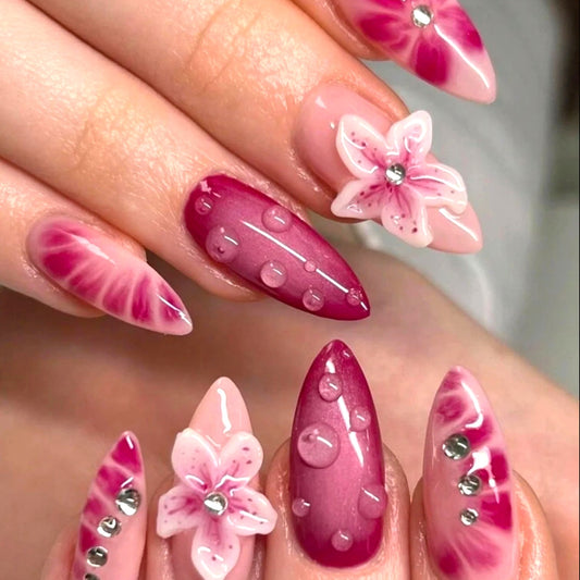 Blush Bloom Nails