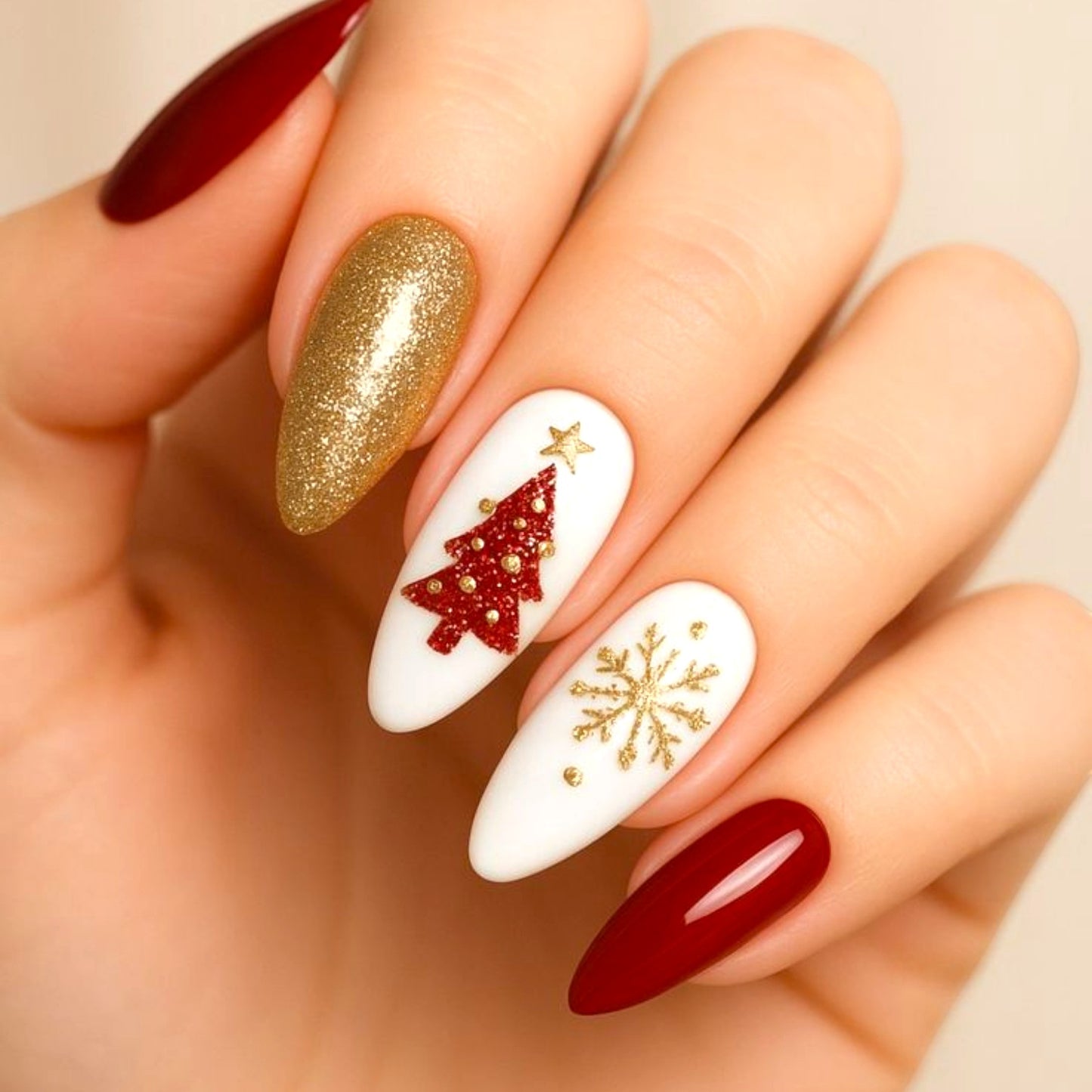 Christmas Charm Nails