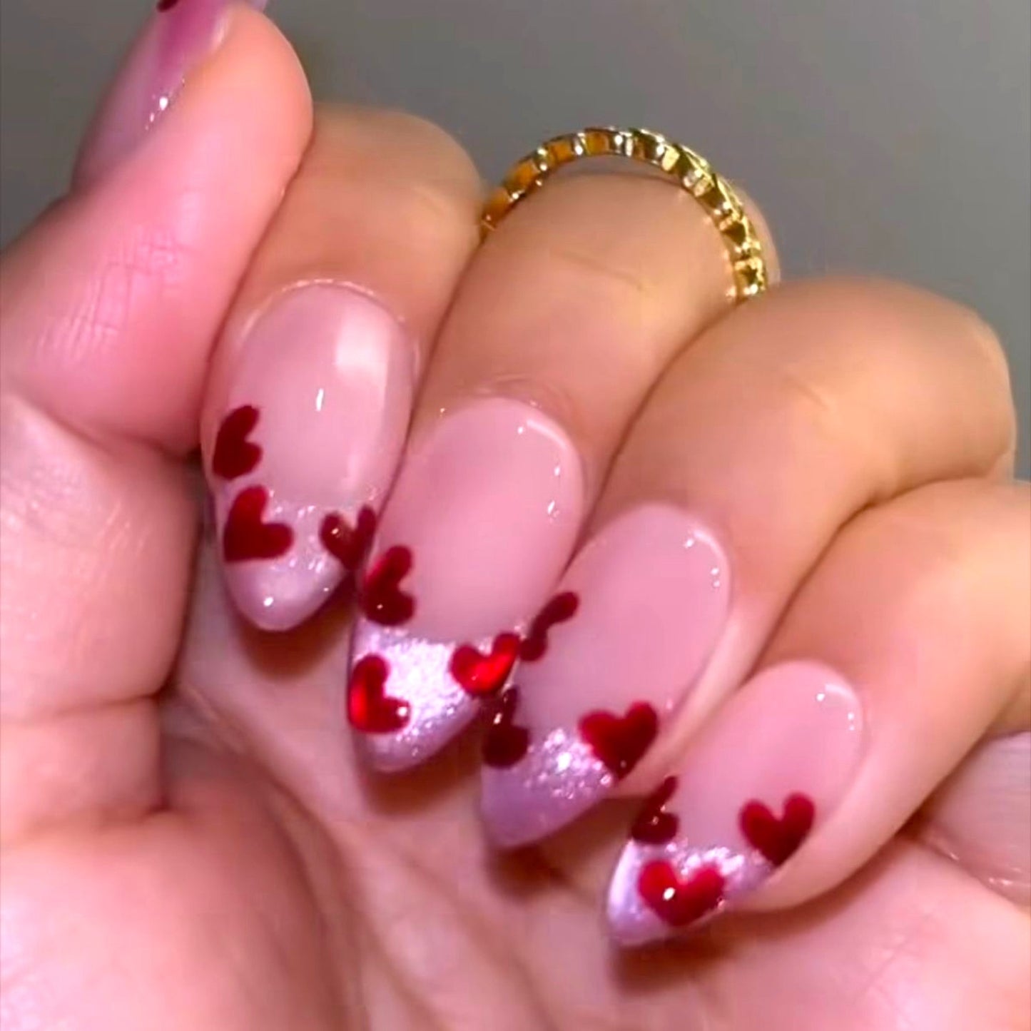Blush Sparkle Hearts